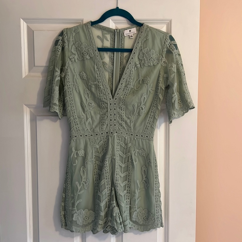 Light/mint green romper